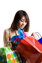 Image showing Shopping girl