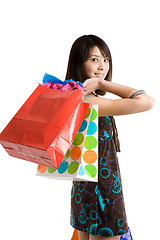 Image showing Shopping girl