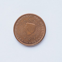 Image showing Dutch 2 cent coin