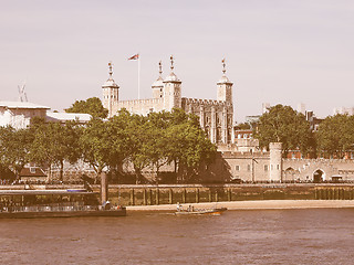 Image showing Retro looking Tower of London