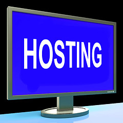 Image showing Hosting Shows Web Internet Or Website Domain