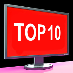 Image showing Top Ten Screen Shows Best Ranking Or Rating