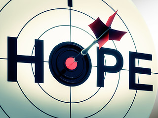 Image showing Hope Shows Sign Of Wishing And Hoping