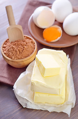 Image showing ingredients for brownie