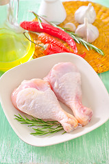 Image showing raw chicken legs