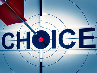 Image showing Target Choice Shows Two-way Path Decision