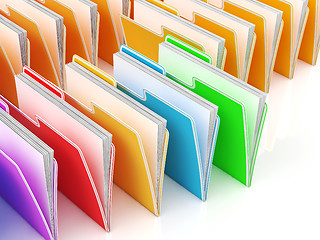 Image showing Folders Showing Organizing And Data