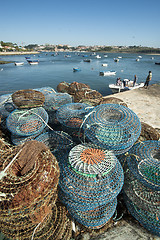 Image showing EUROPE PORTUGAL PORTO BEACH COAST ATLANTIC FISHING