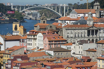 Image showing EUROPE PORTUGAL PORTO RIBEIRA OLD TOWN DOURO RIVER