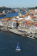 Image showing EUROPE PORTUGAL PORTO RIBEIRA OLD TOWN DOURO RIVER