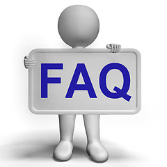 Image showing Faq Signboard As Symbol For Information Or Assisting