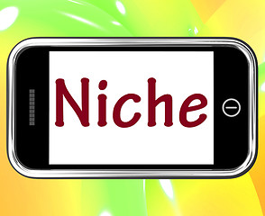 Image showing Niche Smartphone Shows Web Opening Or Specialty
