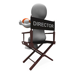 Image showing Director Character Shows Hollywood Movie Directors Or Filmmaker