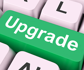 Image showing Upgrade Key Means Improve Or Update\r