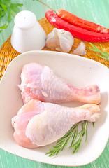 Image showing raw chicken legs