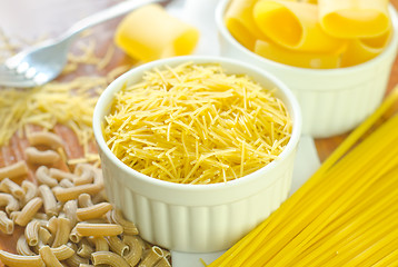 Image showing raw pasta