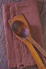 Image showing wooden dishware