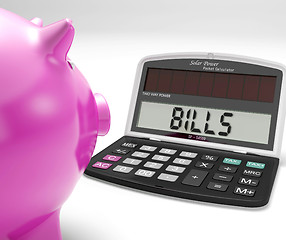 Image showing Bills Calculator Shows Payments Due Re Expenses