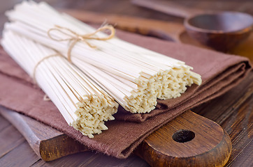 Image showing raw pasta