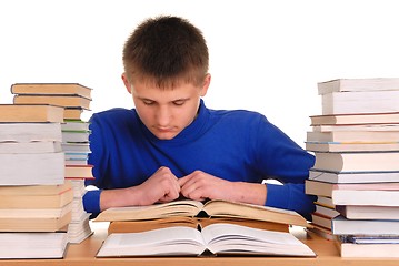 Image showing Teenager Reading Books