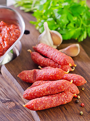 Image showing sausages