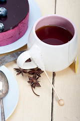 Image showing english tea and dessert 