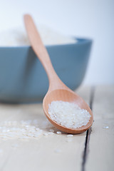 Image showing raw white rice 