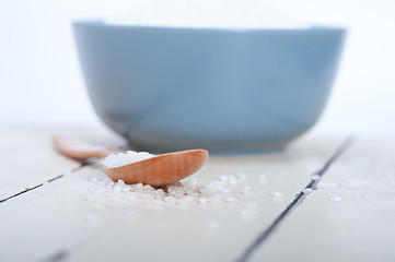 Image showing raw white rice 