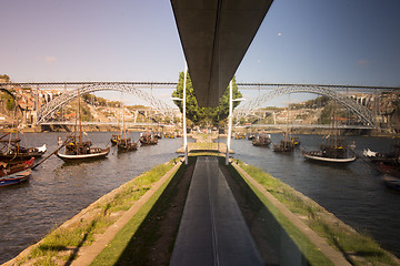 Image showing EUROPE PORTUGAL PORTO RIBEIRA OLD TOWN DOURO RIVER