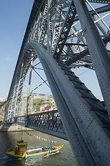 Image showing EUROPE PORTUGAL PORTO RIBEIRA PONTE DE DOM LUIS