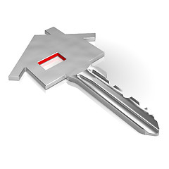 Image showing Key With House Showing Home Security