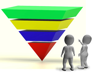 Image showing Pyramid With Up Arrows And Copyspace Showing Growth Or Progress