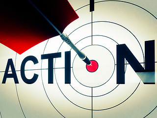 Image showing Action Shows Active Motivation Or Proactive