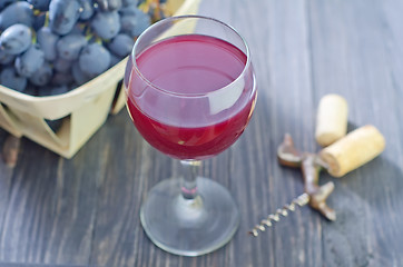 Image showing homemade wine in glass