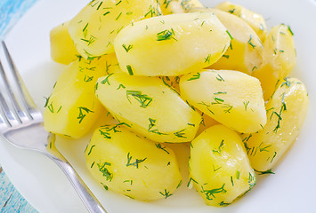 Image showing boiled potato