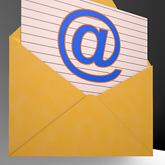 Image showing At Envelope Shows World Telecommunications Mail