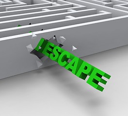 Image showing Escape From Maze Shows Liberated