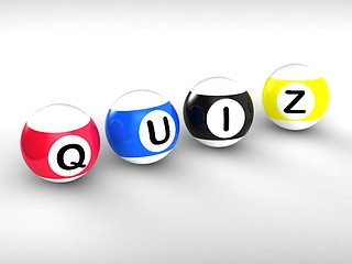 Image showing Quiz Word Showing Test Or Quizzing