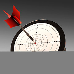 Image showing Target Aim Shows Excellence And Achievement