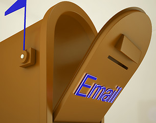 Image showing Opened Email Box Showing Electronic Mails