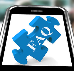 Image showing FAQ Smartphone Means Website Solutions Help And Information