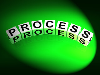 Image showing Process Dice Represent Techniques Systems and Steps