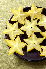 Image showing Close up view of the carambola