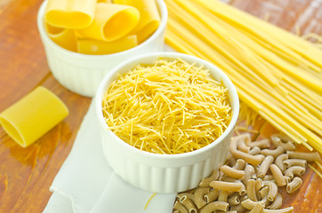 Image showing raw pasta