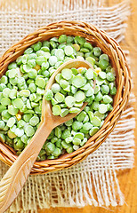 Image showing green peas