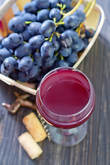 Image showing homemade wine in glass