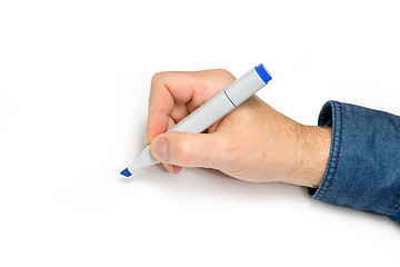 Image showing hand with felt pen