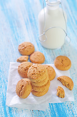 Image showing cookies and milk