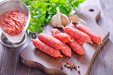 Image showing sausages