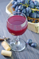 Image showing homemade wine in glass